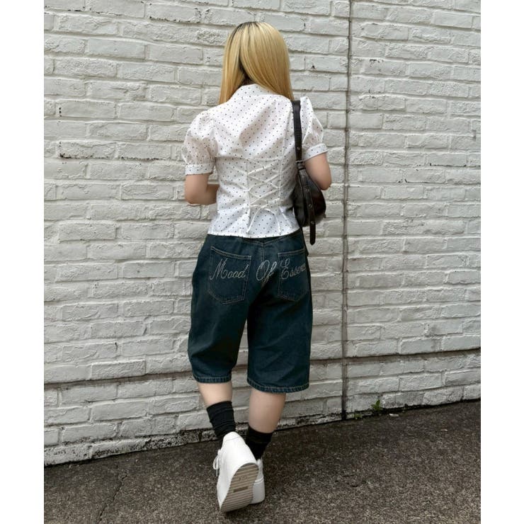 【5色展開】後ろレースアップギャザーブラウス | RMAF　NICE CLAUP / OLIVE des OLIVE | 詳細画像15 