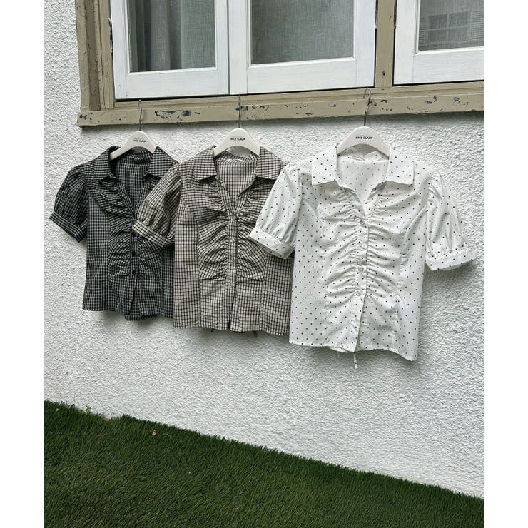 【5色展開】後ろレースアップギャザーブラウス | RMAF　NICE CLAUP / OLIVE des OLIVE | 詳細画像25 