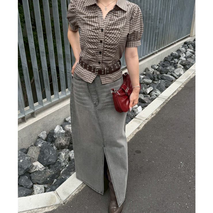 【5色展開】後ろレースアップギャザーブラウス | RMAF　NICE CLAUP / OLIVE des OLIVE | 詳細画像43 