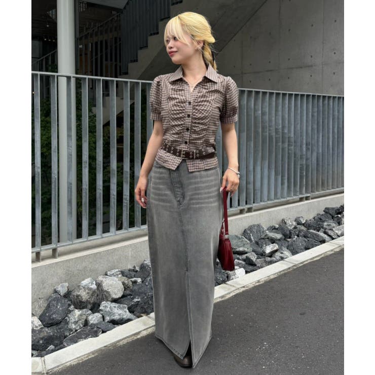 【5色展開】後ろレースアップギャザーブラウス | RMAF　NICE CLAUP / OLIVE des OLIVE | 詳細画像45 