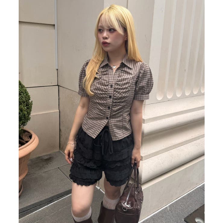 【5色展開】後ろレースアップギャザーブラウス | RMAF　NICE CLAUP / OLIVE des OLIVE | 詳細画像46 