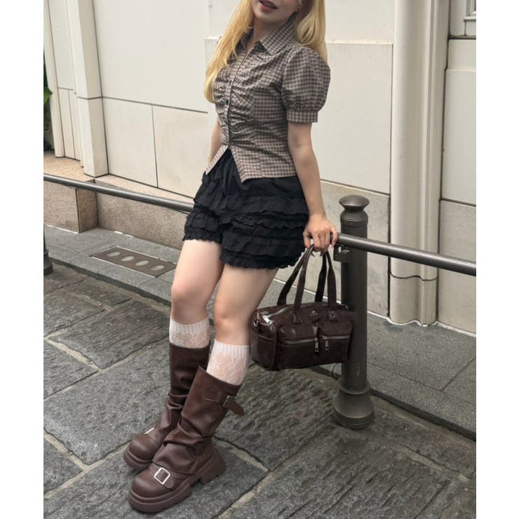 【5色展開】後ろレースアップギャザーブラウス | RMAF　NICE CLAUP / OLIVE des OLIVE | 詳細画像47 