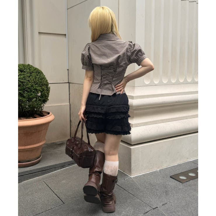 【5色展開】後ろレースアップギャザーブラウス | RMAF　NICE CLAUP / OLIVE des OLIVE | 詳細画像48 
