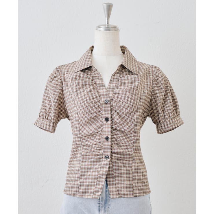 【5色展開】後ろレースアップギャザーブラウス | RMAF　NICE CLAUP / OLIVE des OLIVE | 詳細画像50 