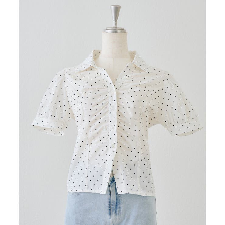 【5色展開】後ろレースアップギャザーブラウス | RMAF　NICE CLAUP / OLIVE des OLIVE | 詳細画像51 