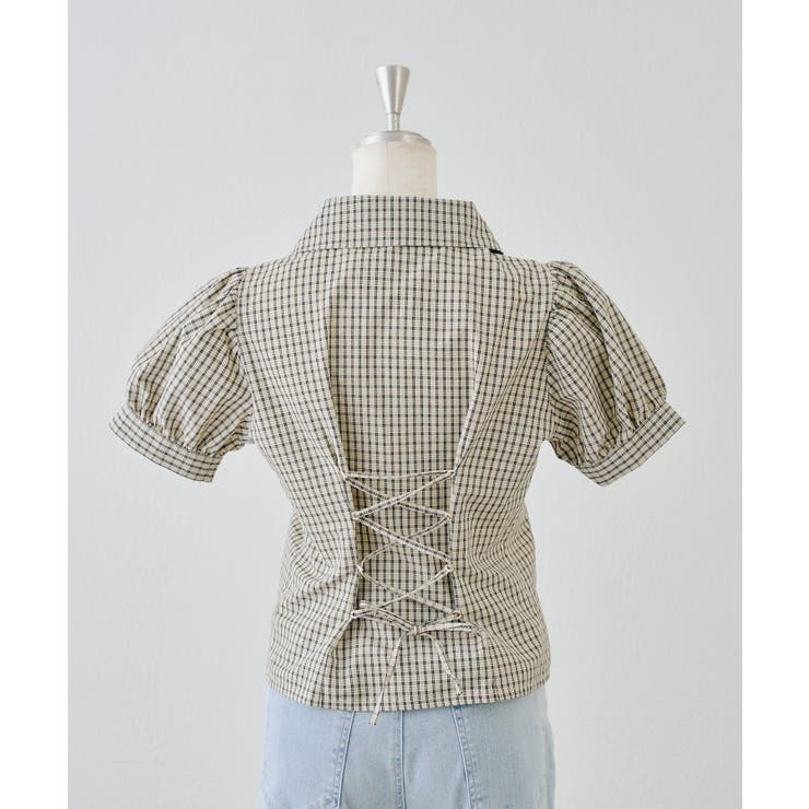 【5色展開】後ろレースアップギャザーブラウス | RMAF　NICE CLAUP / OLIVE des OLIVE | 詳細画像54 