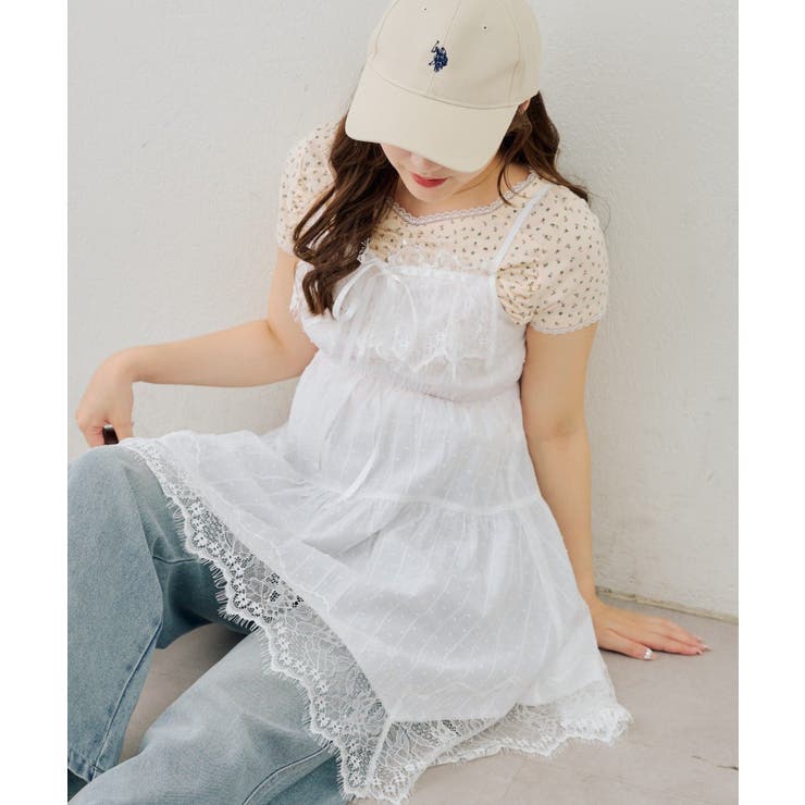 レース付アソートキャミチュニック[品番：OLOW0018633]｜RMAF NICE