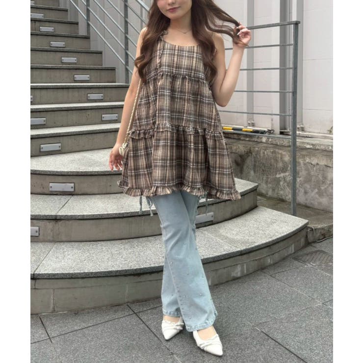 【Web限定】キャミティアードチュニックワンピース | NICE CLAUP / OLIVE des OLIVE　OUTLET | 詳細画像6 