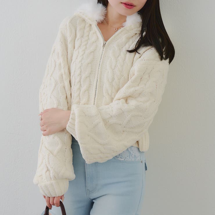 マシュマロファーパーカー | RMAF　NICE CLAUP / OLIVE des OLIVE | 詳細画像9 