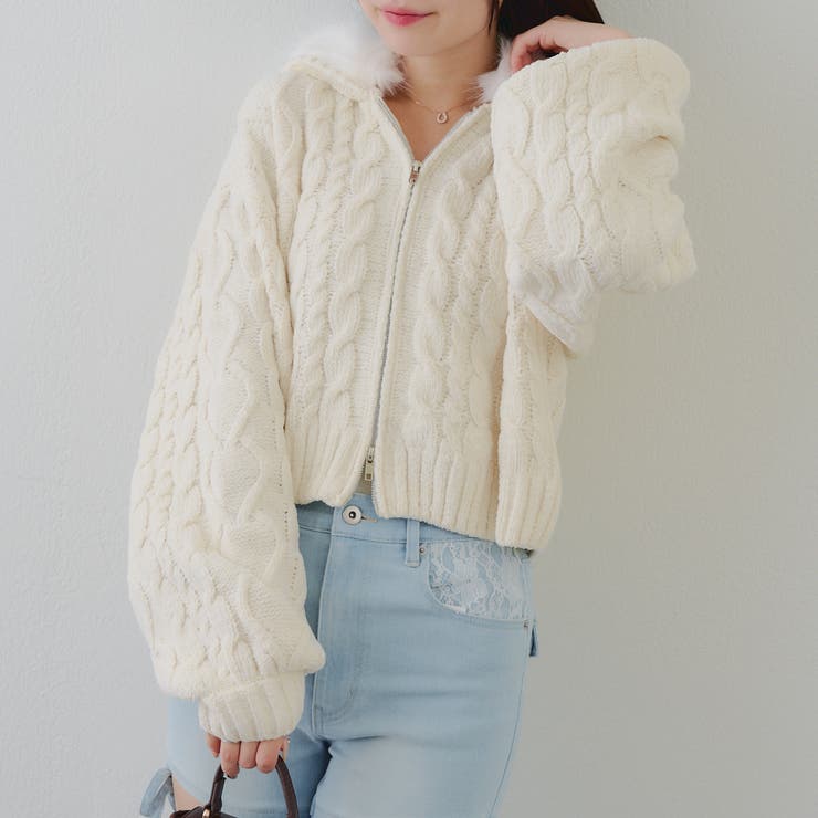 マシュマロファーパーカー | RMAF　NICE CLAUP / OLIVE des OLIVE | 詳細画像10 