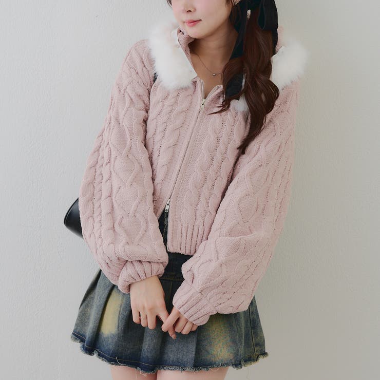 ピンク | マシュマロファーパーカー | RMAF　NICE CLAUP / OLIVE des OLIVE