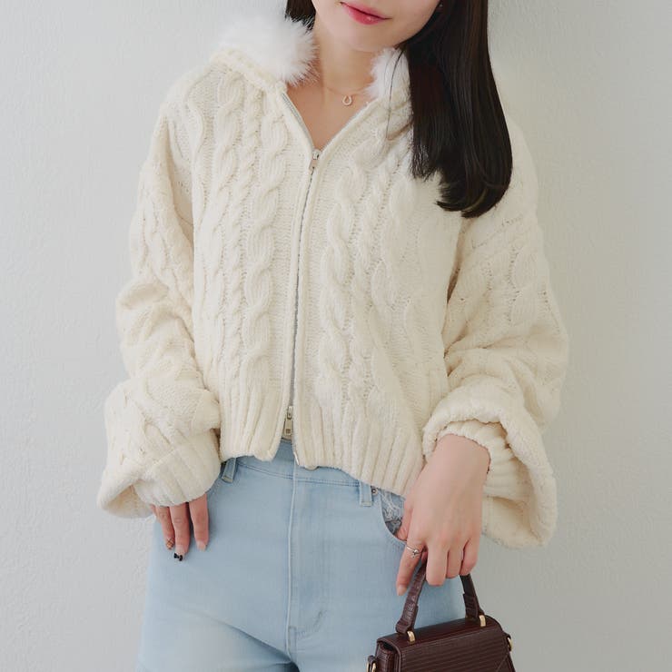 アイボリー | マシュマロファーパーカー | RMAF　NICE CLAUP / OLIVE des OLIVE