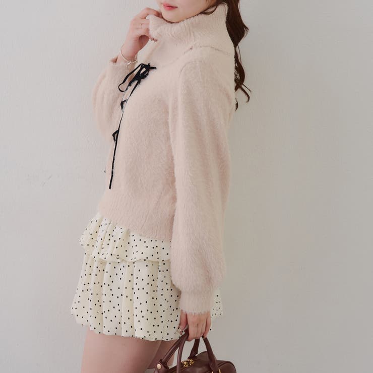 フェザーレースアッププルオーバー | NICE CLAUP / OLIVE des OLIVE　OUTLET | 詳細画像15 