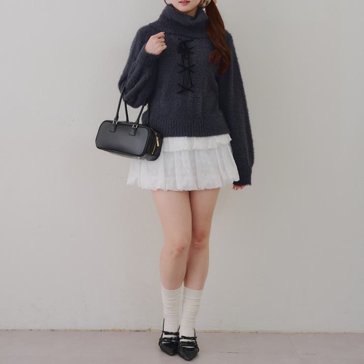 フェザーレースアッププルオーバー | NICE CLAUP / OLIVE des OLIVE　OUTLET | 詳細画像27 