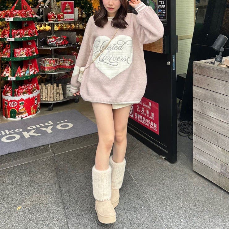 【HolidayCollection】モールハートBIGニット | RMAF　NICE CLAUP / OLIVE des OLIVE | 詳細画像8 