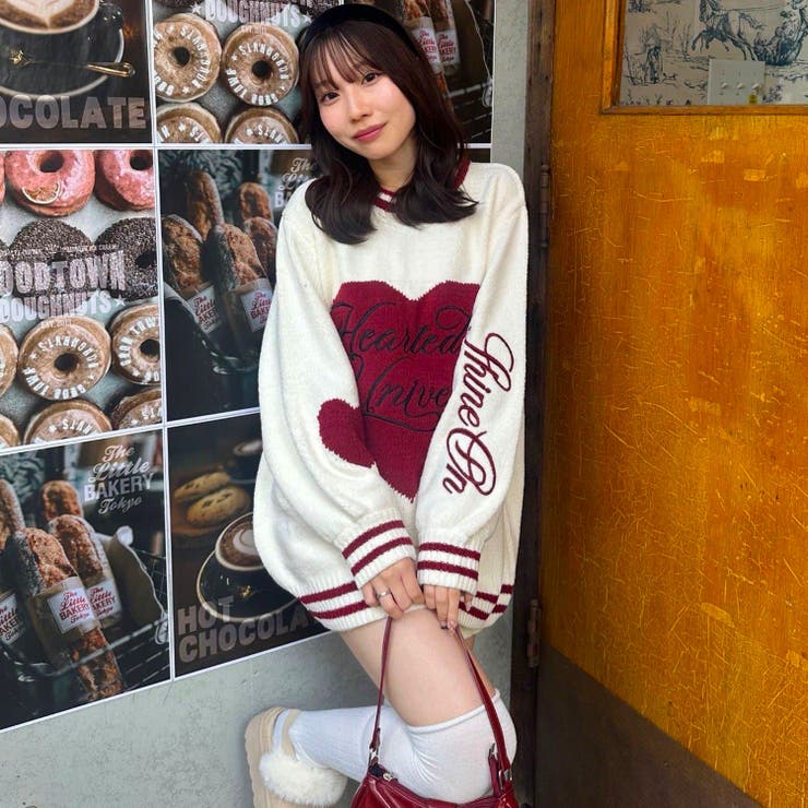 【HolidayCollection】モールハートBIGニット | RMAF　NICE CLAUP / OLIVE des OLIVE | 詳細画像3 