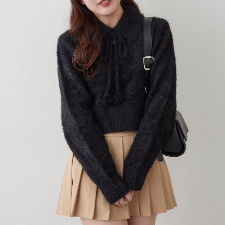 【HolidayCollection】ポンポン付き フェザーポロニット | RMAF　NICE CLAUP / OLIVE des OLIVE | 詳細画像33 