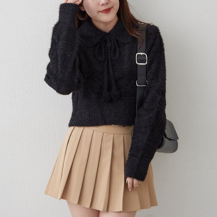 【HolidayCollection】ポンポン付き フェザーポロニット | RMAF　NICE CLAUP / OLIVE des OLIVE | 詳細画像34 