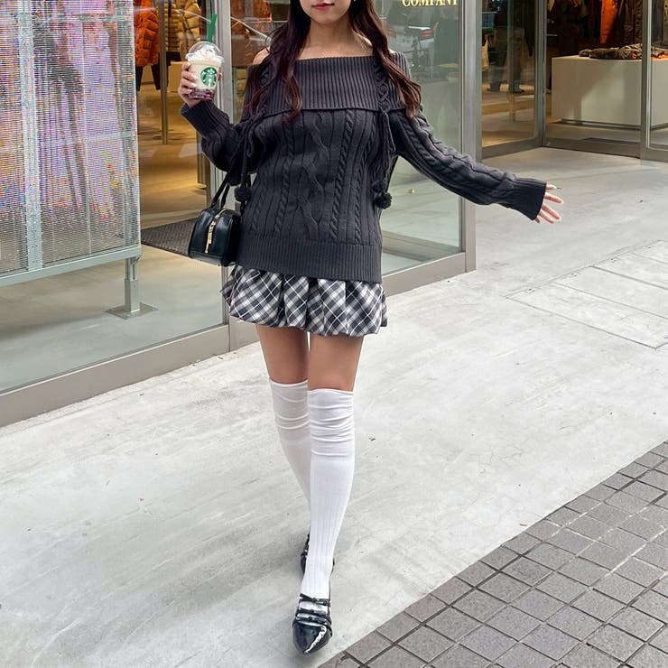 ポンポン付き オフショルケーブルプルオーバー | RMAF　NICE CLAUP / OLIVE des OLIVE | 詳細画像18 