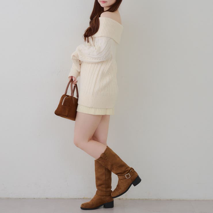 ポンポン付き オフショルケーブルプルオーバー | RMAF　NICE CLAUP / OLIVE des OLIVE | 詳細画像29 