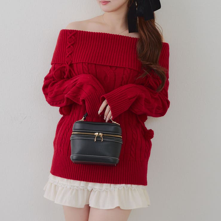 ポンポン付き オフショルケーブルプルオーバー | RMAF　NICE CLAUP / OLIVE des OLIVE | 詳細画像33 