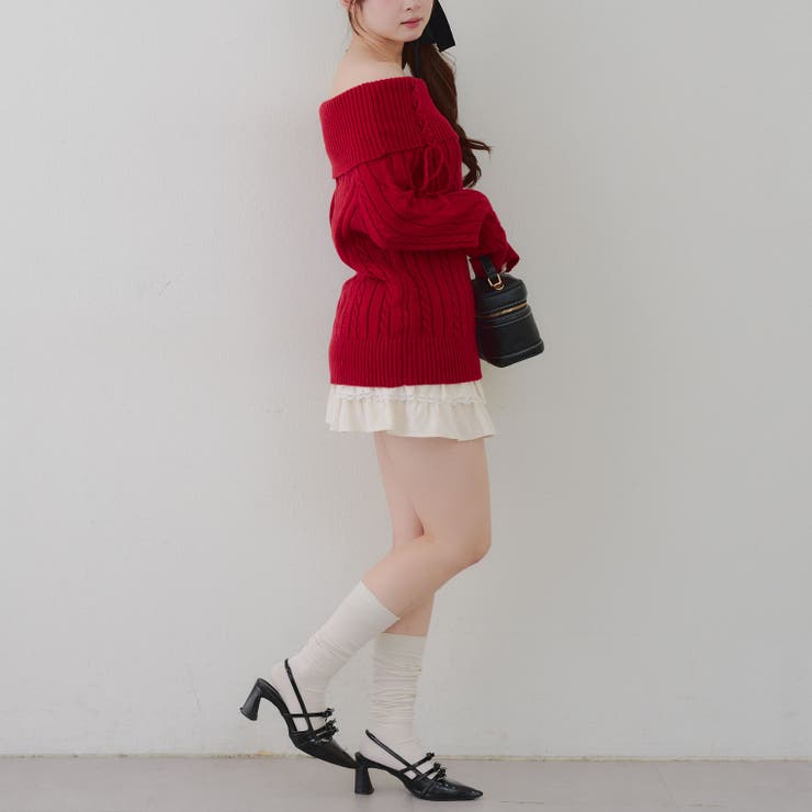 ポンポン付き オフショルケーブルプルオーバー | RMAF　NICE CLAUP / OLIVE des OLIVE | 詳細画像41 