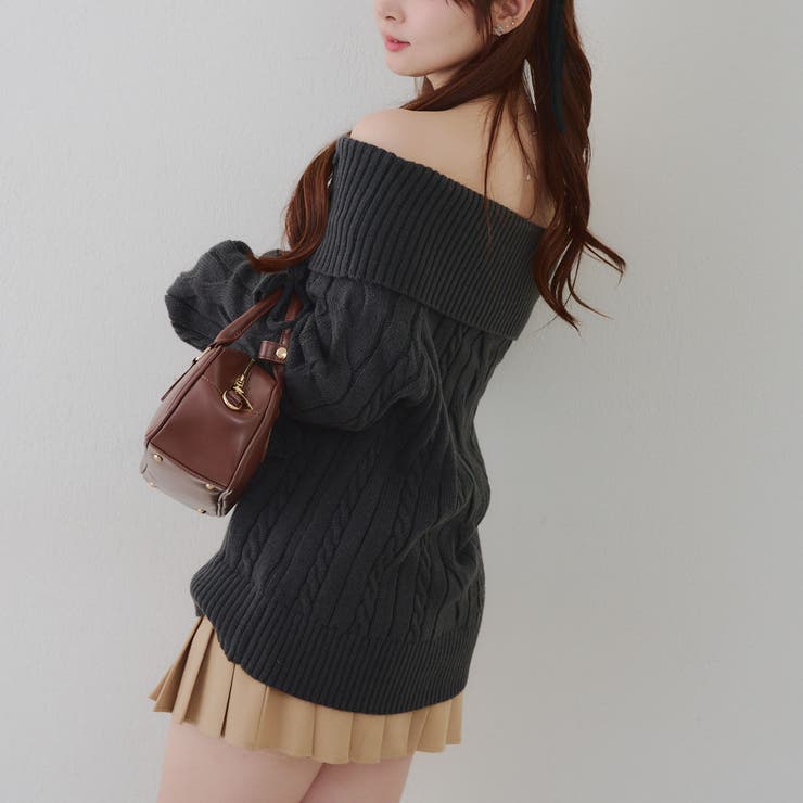 ポンポン付き オフショルケーブルプルオーバー | RMAF　NICE CLAUP / OLIVE des OLIVE | 詳細画像47 