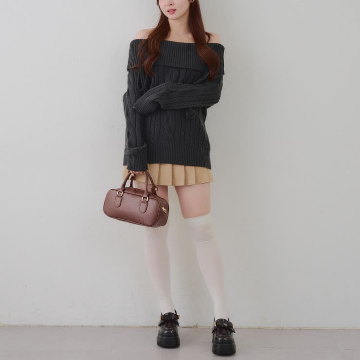 ポンポン付き オフショルケーブルプルオーバー | RMAF　NICE CLAUP / OLIVE des OLIVE | 詳細画像49 