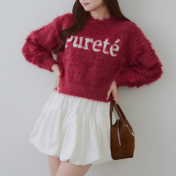 キラリロゴフェザーニット | NICE CLAUP / OLIVE des OLIVE　OUTLET | 詳細画像4 