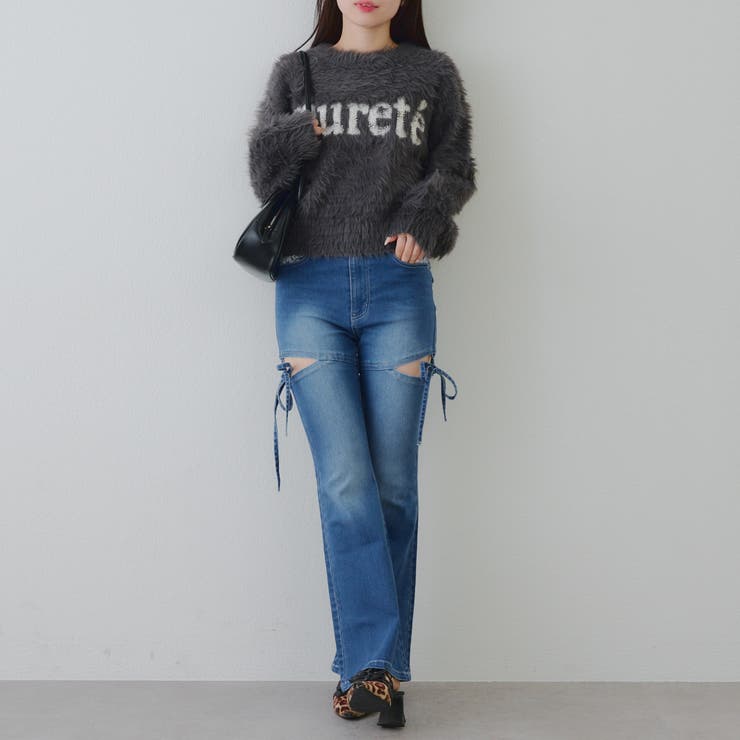 キラリロゴフェザーニット | NICE CLAUP / OLIVE des OLIVE　OUTLET | 詳細画像16 