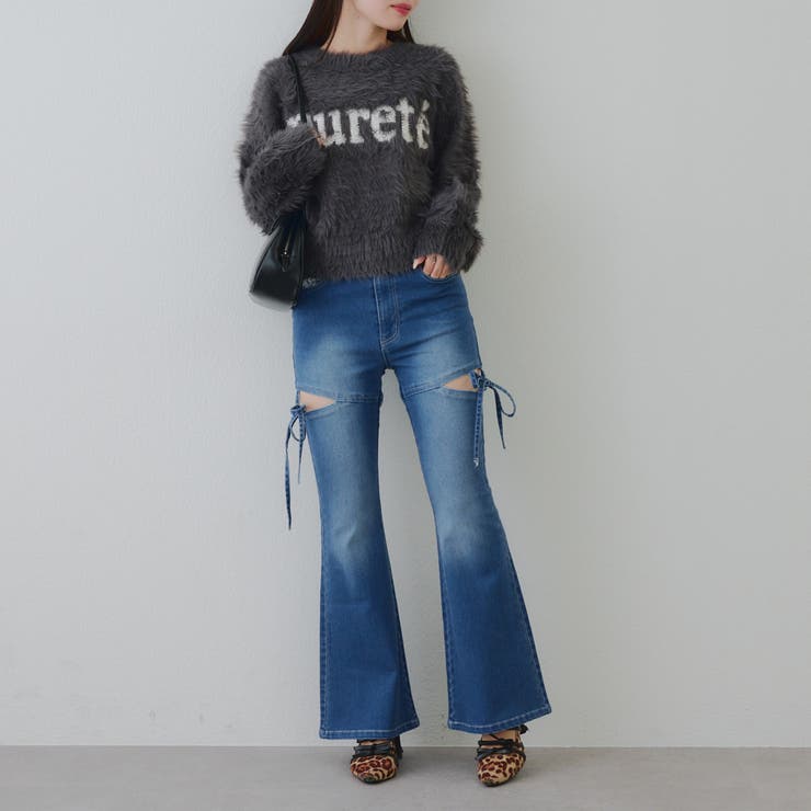 キラリロゴフェザーニット | NICE CLAUP / OLIVE des OLIVE　OUTLET | 詳細画像17 