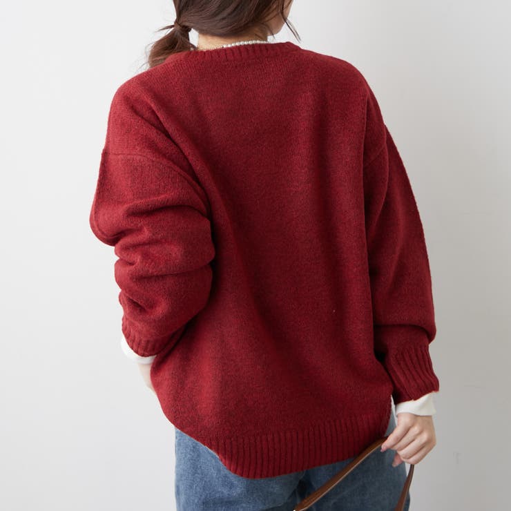 ブラシヤーンお花ジャガードニット | RMAF　NICE CLAUP / OLIVE des OLIVE | 詳細画像12 