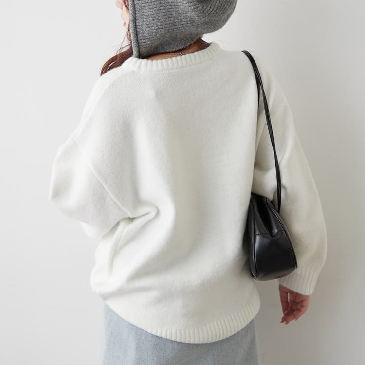 ブラシヤーンお花ジャガードニット | RMAF　NICE CLAUP / OLIVE des OLIVE | 詳細画像19 