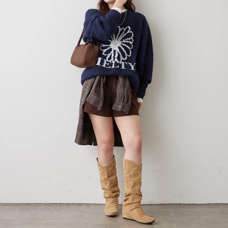 ブラシヤーンお花ジャガードニット | RMAF　NICE CLAUP / OLIVE des OLIVE | 詳細画像28 