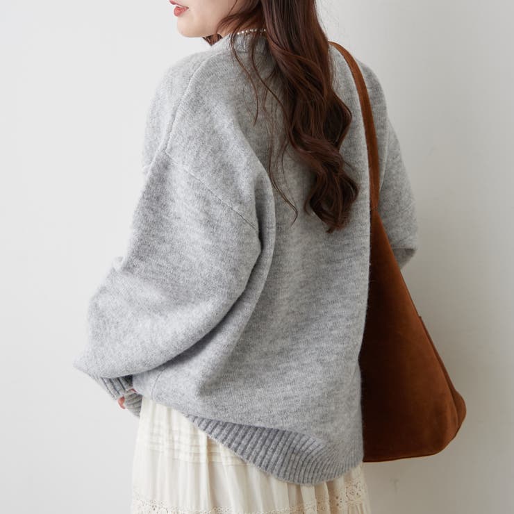 ブラシヤーンお花ジャガードニット | RMAF　NICE CLAUP / OLIVE des OLIVE | 詳細画像4 