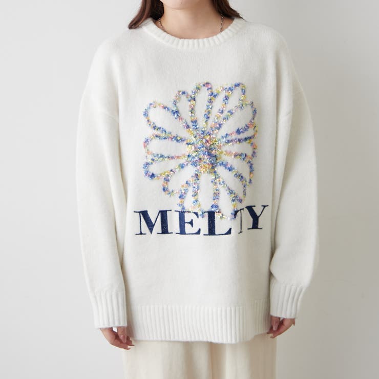 ブラシヤーンお花ジャガードニット | RMAF　NICE CLAUP / OLIVE des OLIVE | 詳細画像31 