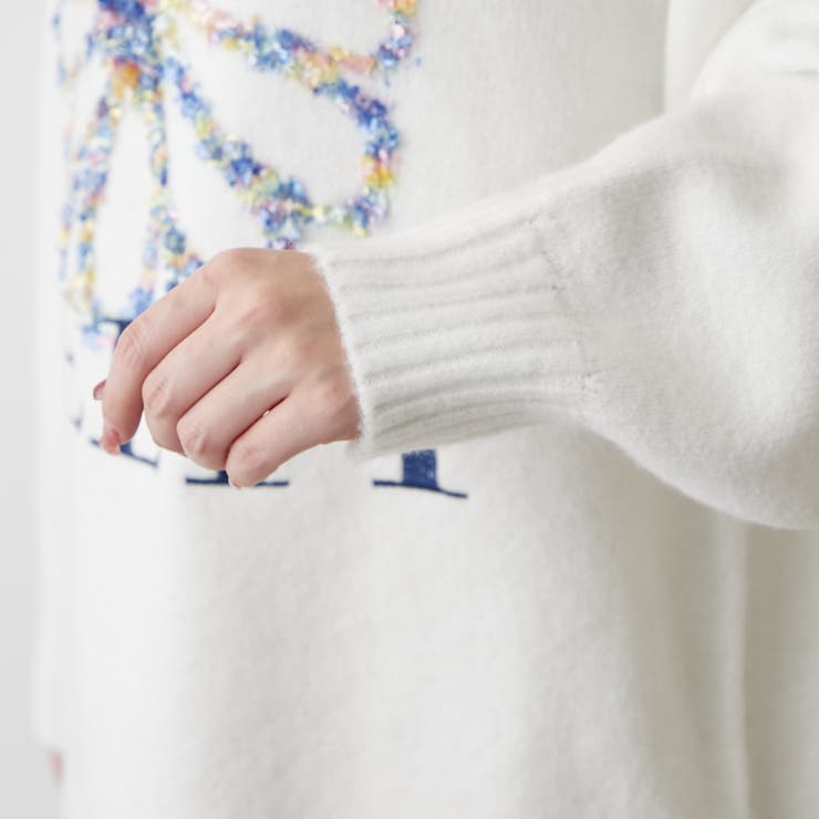 ブラシヤーンお花ジャガードニット | RMAF　NICE CLAUP / OLIVE des OLIVE | 詳細画像36 