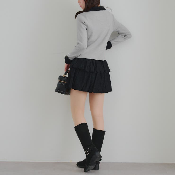 配色フェザーハーフジップニット | RMAF　NICE CLAUP / OLIVE des OLIVE | 詳細画像14 