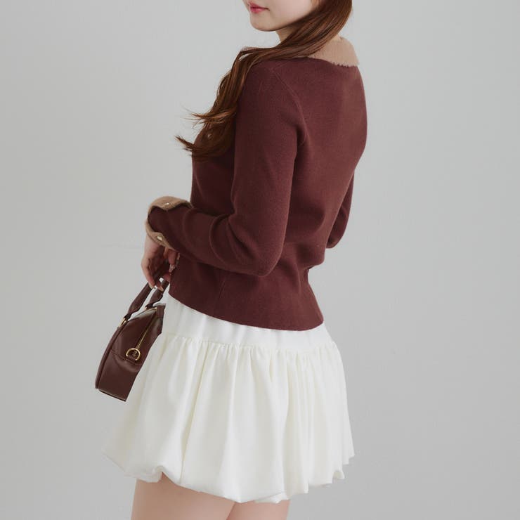 配色フェザーハーフジップニット | RMAF　NICE CLAUP / OLIVE des OLIVE | 詳細画像18 