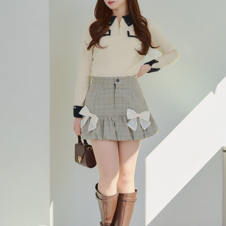 配色フェザーハーフジップニット | RMAF　NICE CLAUP / OLIVE des OLIVE | 詳細画像27 