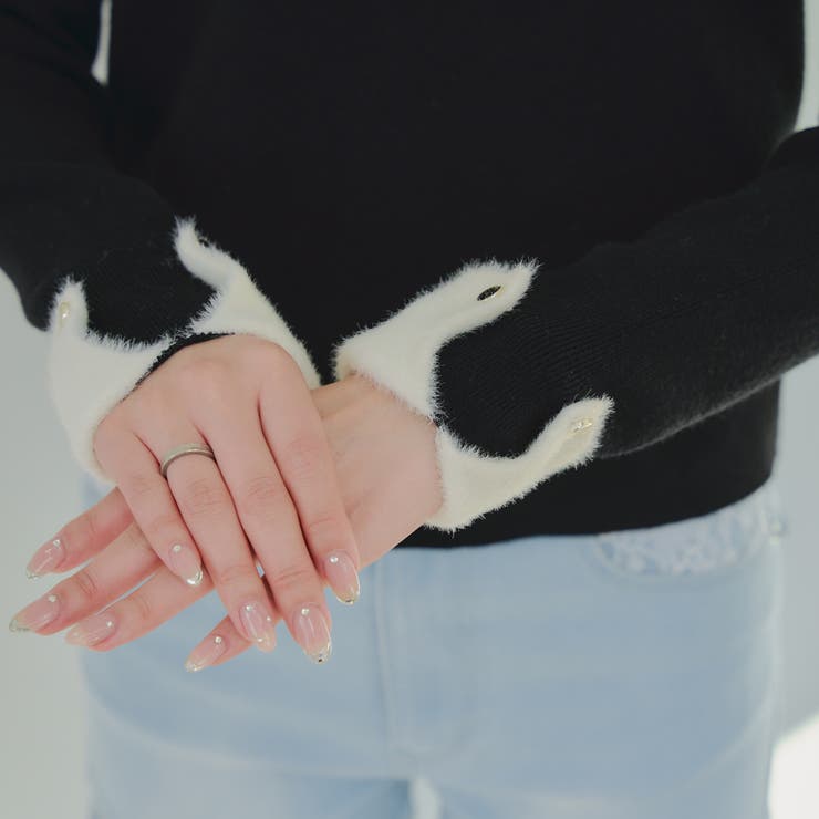 配色フェザーハーフジップニット | RMAF　NICE CLAUP / OLIVE des OLIVE | 詳細画像34 