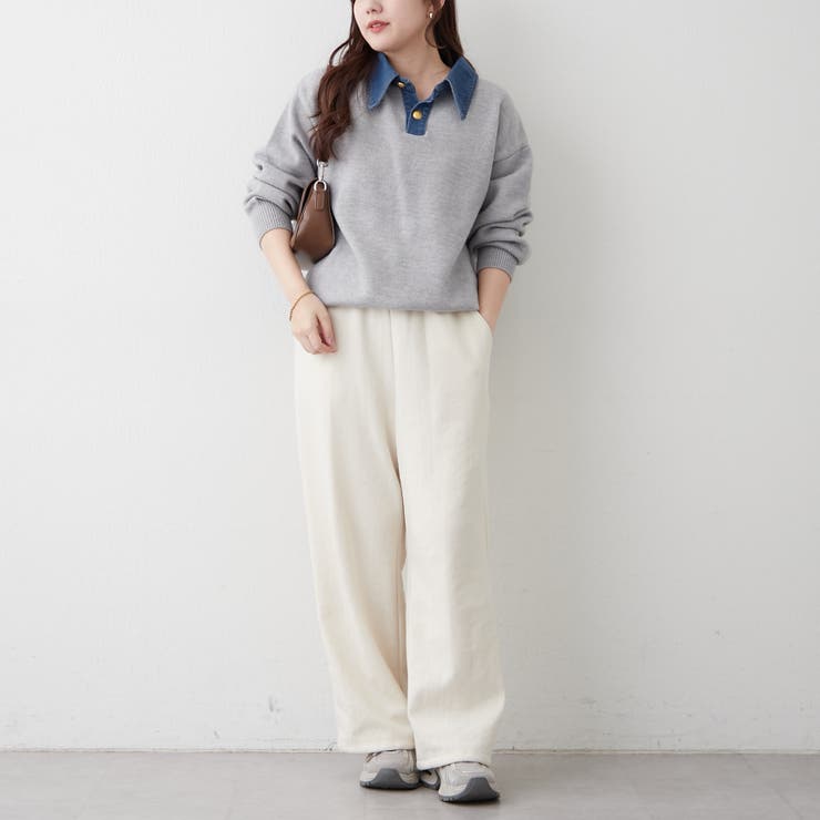 デニム衿ビッグニット | RMAF　NICE CLAUP / OLIVE des OLIVE | 詳細画像19 