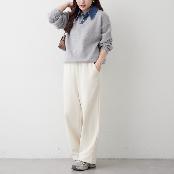 デニム衿ビッグニット | RMAF　NICE CLAUP / OLIVE des OLIVE | 詳細画像21 