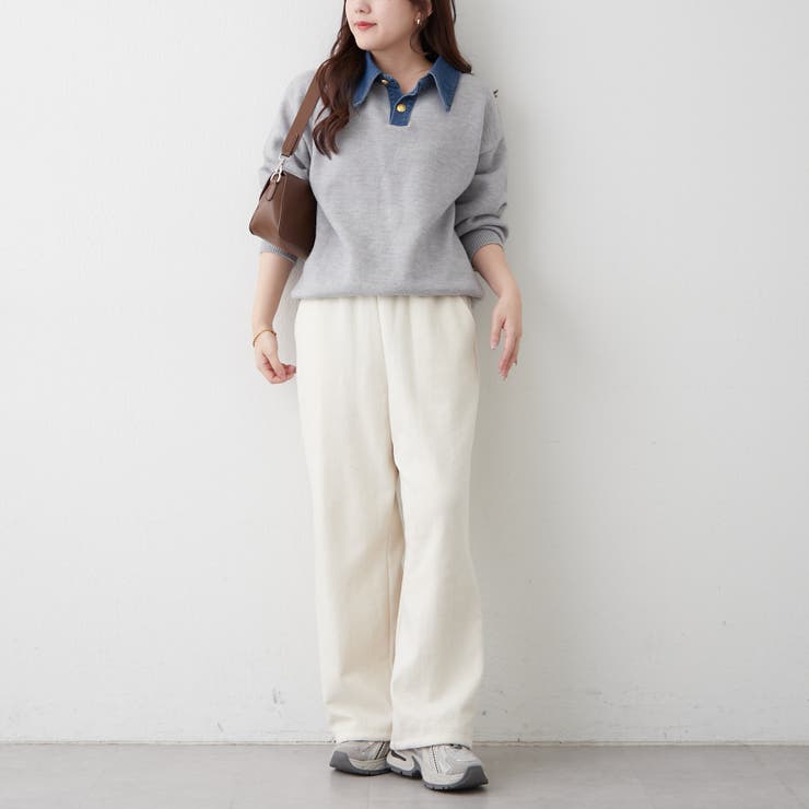 デニム衿ビッグニット | RMAF　NICE CLAUP / OLIVE des OLIVE | 詳細画像22 