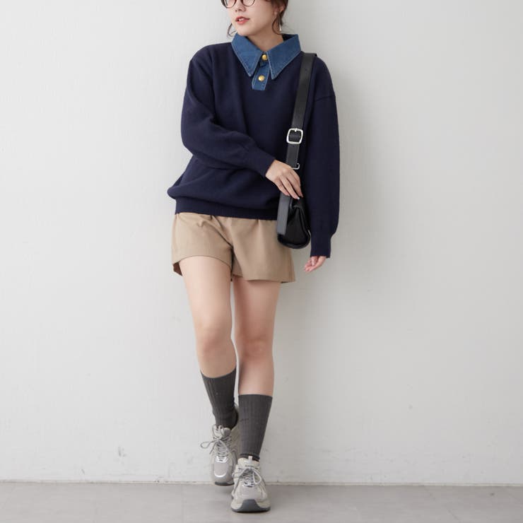 デニム衿ビッグニット | RMAF　NICE CLAUP / OLIVE des OLIVE | 詳細画像27 