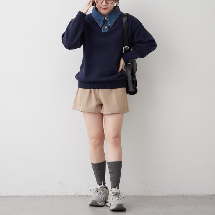 デニム衿ビッグニット | RMAF　NICE CLAUP / OLIVE des OLIVE | 詳細画像28 