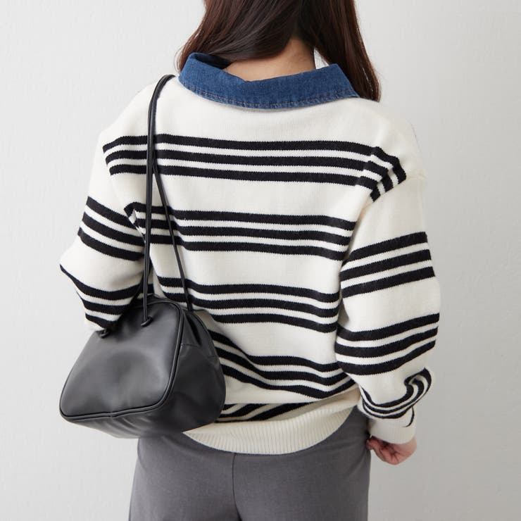 デニム衿ビッグニット | RMAF　NICE CLAUP / OLIVE des OLIVE | 詳細画像37 