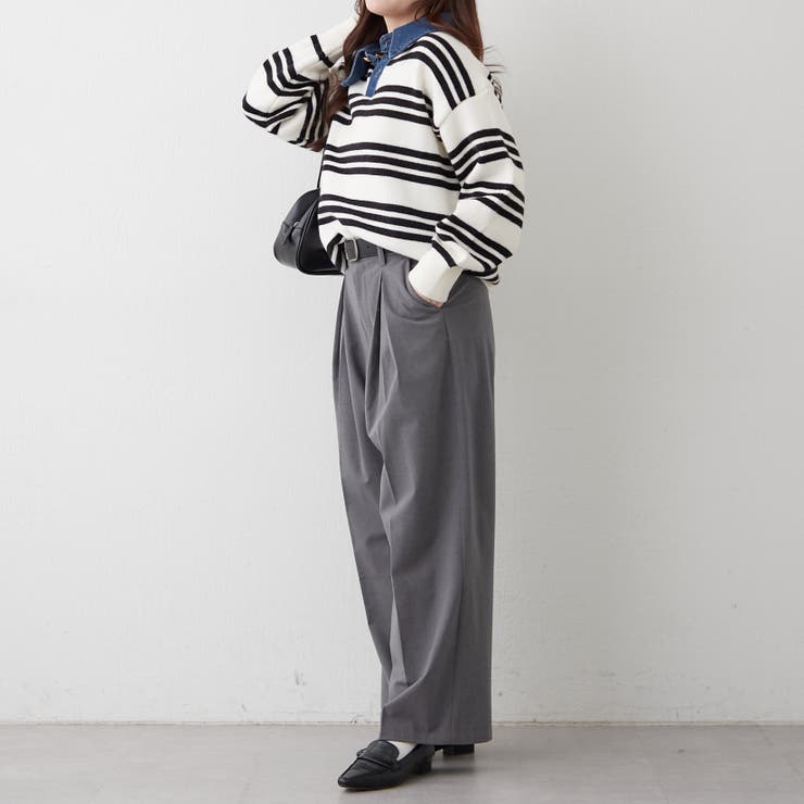 デニム衿ビッグニット | RMAF　NICE CLAUP / OLIVE des OLIVE | 詳細画像41 