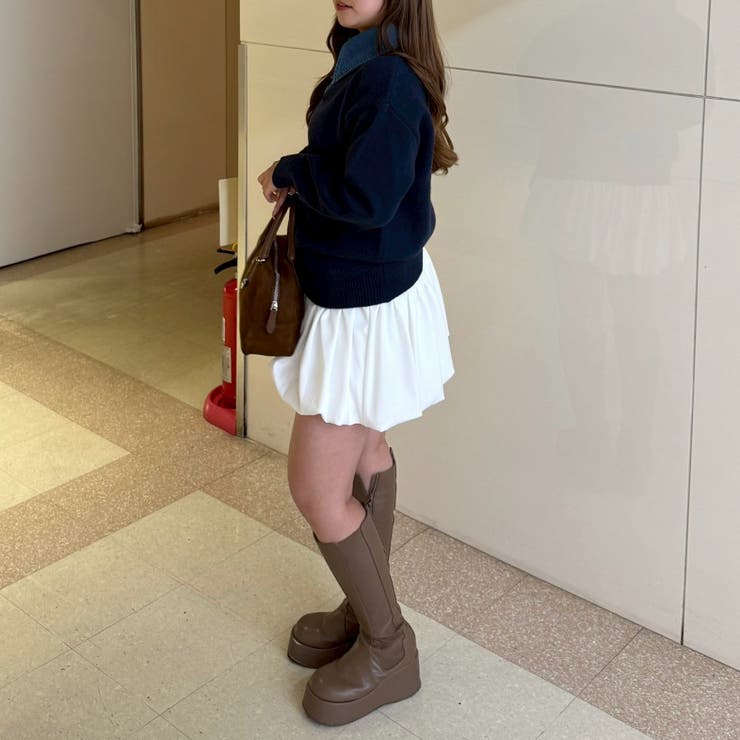 デニム衿ビッグニット | RMAF　NICE CLAUP / OLIVE des OLIVE | 詳細画像52 