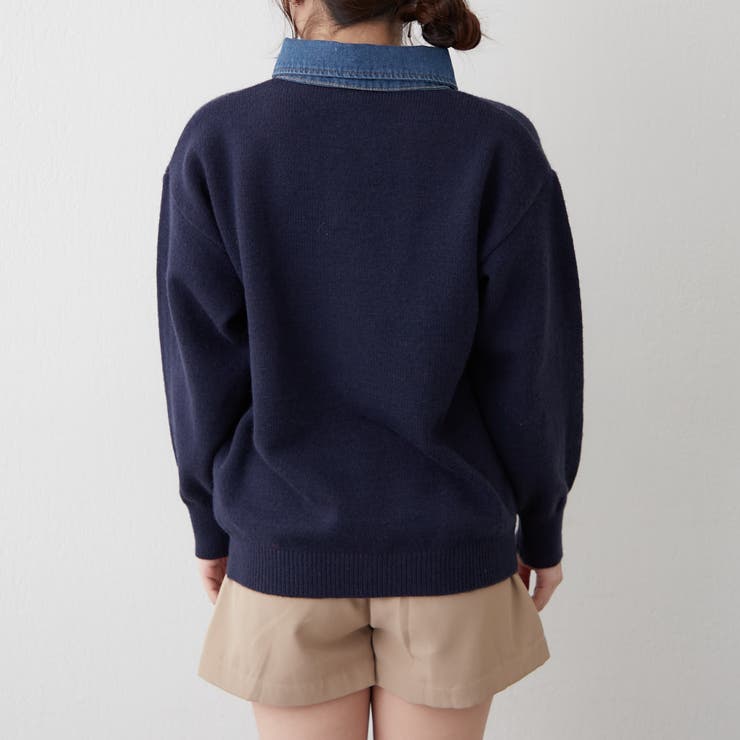 デニム衿ビッグニット | RMAF　NICE CLAUP / OLIVE des OLIVE | 詳細画像55 